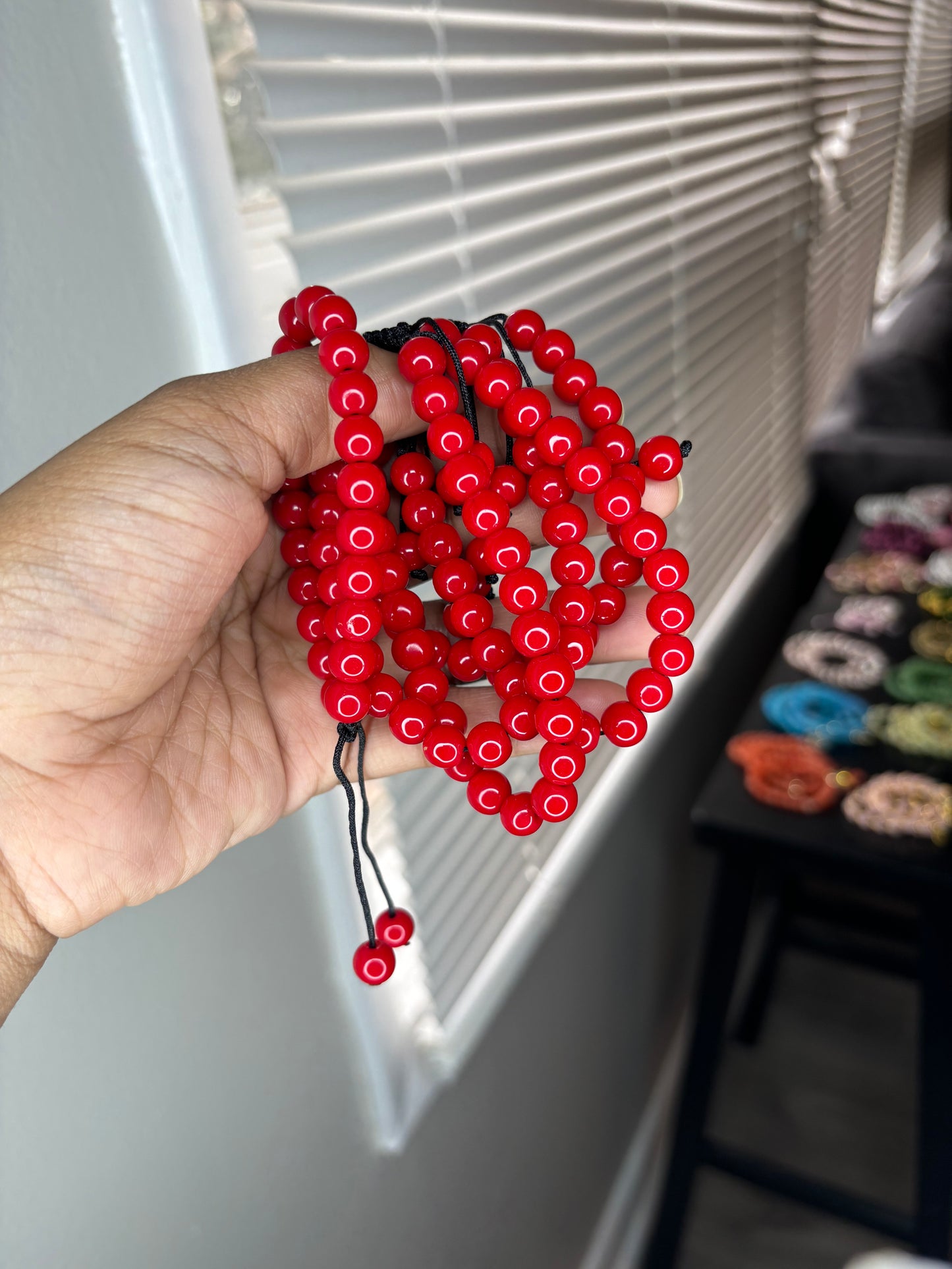 Red adjustable Bracelet