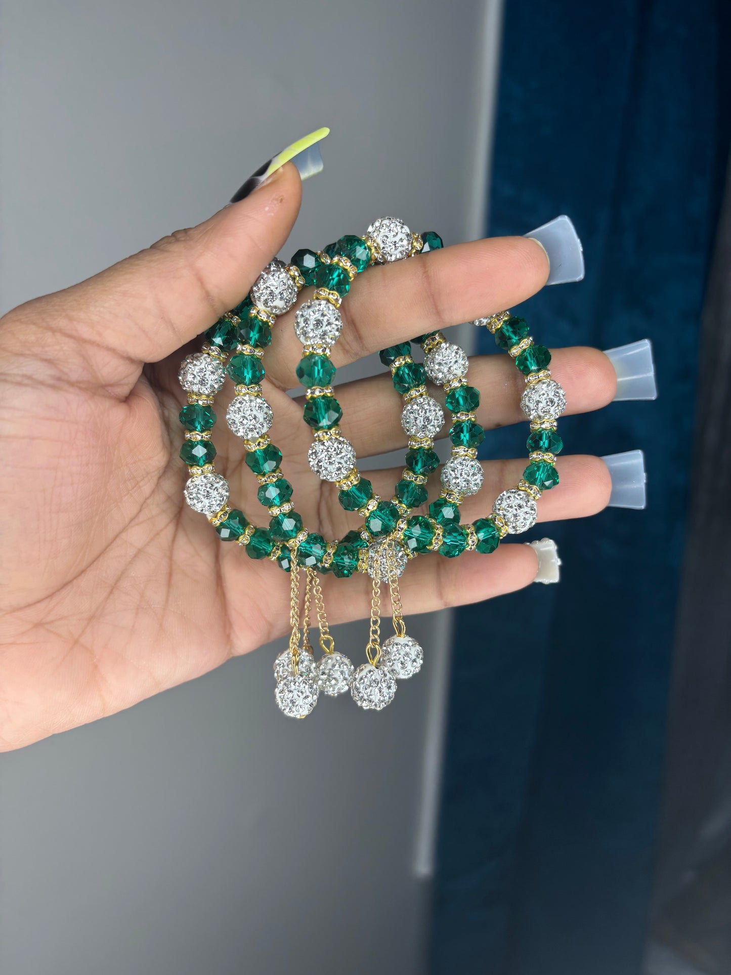 Green Crystal Pom