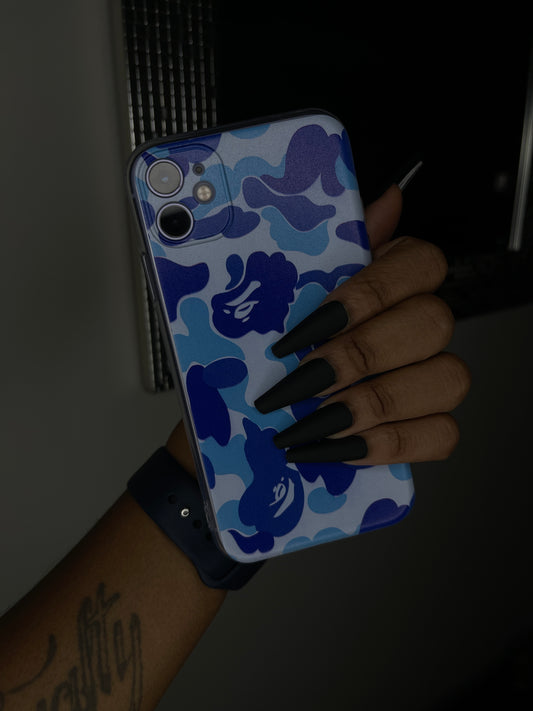 B Blue camo case