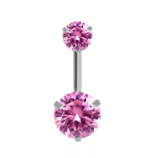 Pink Ruby Belly Ring