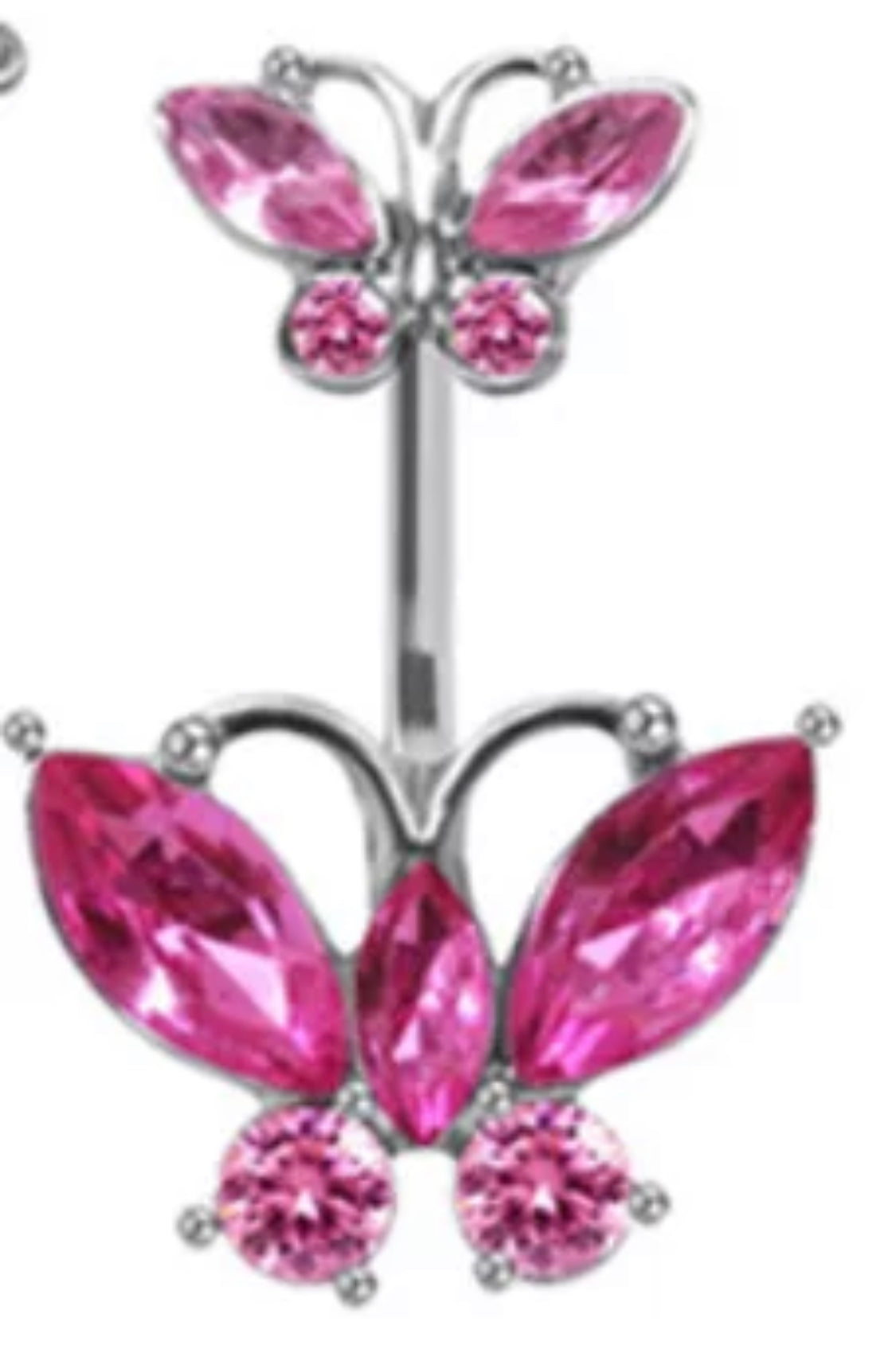 Pink butterfly 🦋 Belly Ring