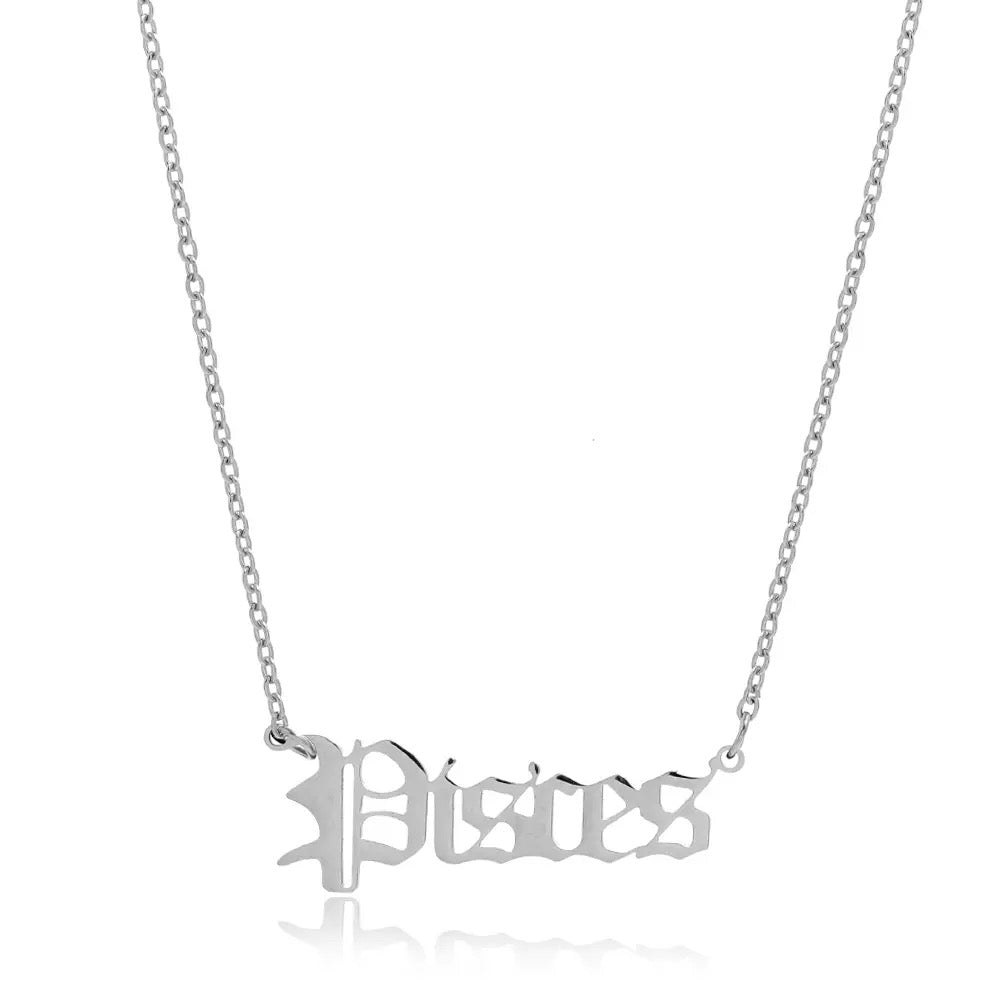 Silver Zodiac necklaces